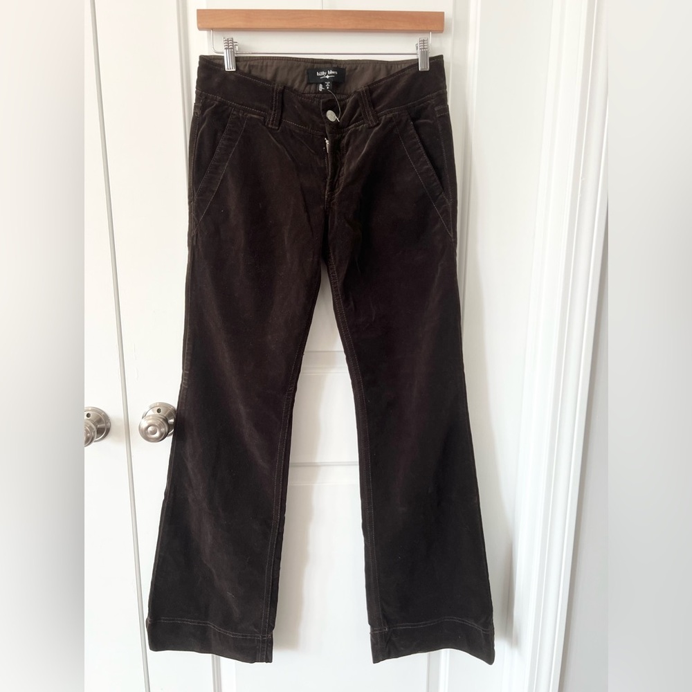 Billy Blues Chocolate Brown Suede Western Boot Cut Pants | Size 8